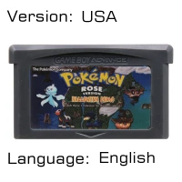 Rose 32 бит видеоигры картридж Консоли Карты для nintendo GBA Pokeon Lightng желтый My Ass Outlaw жемчуг золото Ультрафиолетовый английский - Цвет: Rose