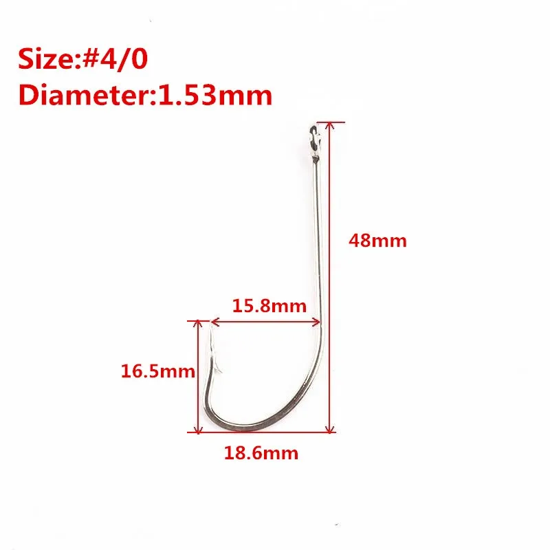 Рыболовные джиг Крючки О 'Шонесси Крючки#1/0-6/0 универсальная приманка для рыболовного крючка отделка снасти бас кривошипный рыболовный крючок Pesca - Цвет: 4