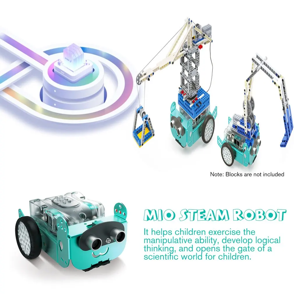 Robo3 MIO паровой RC робот игрушки Bluetooth Mbot приложение для программирования царапин UNO бортовой робот пульт дистанционного управления робот обучающая игрушка подарок