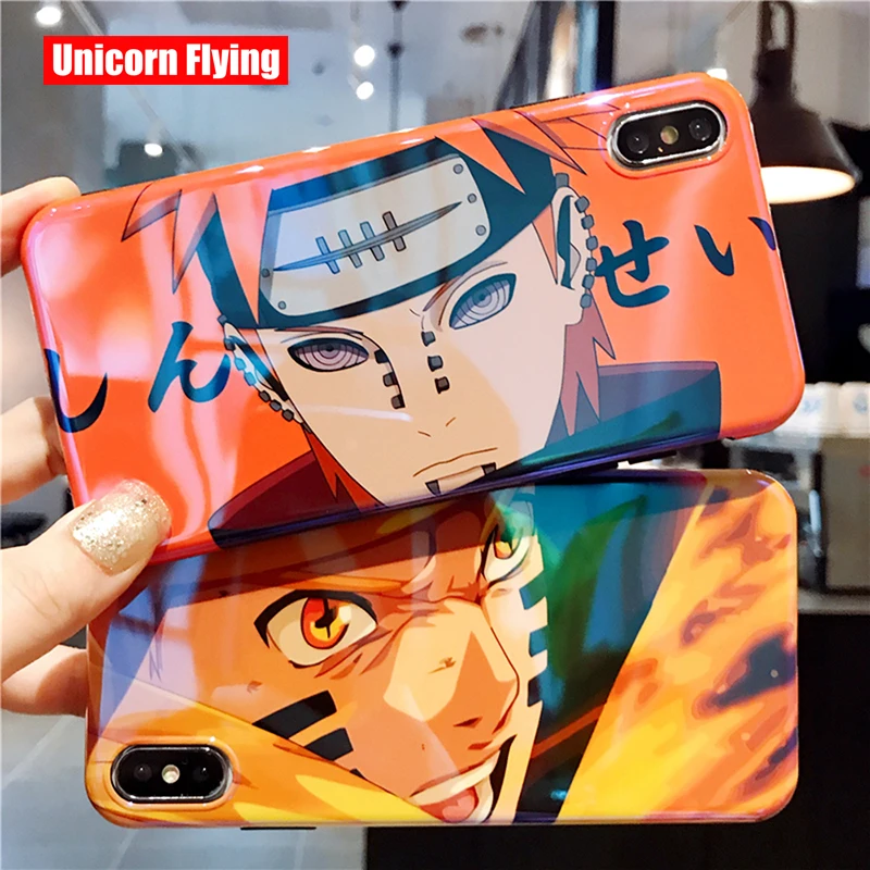 

LinXiang Japanese Anime Uzumaki Naruto Hatake Kakashi Pain Soft Phone Case Back Cover For iphone 6 6s 7 8 Plus X XS Max XR