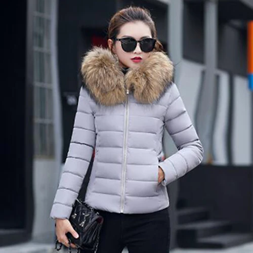 Парки из искусственного меха, Женская куртка, новинка, зимнее пальто для женщин, толстая зимняя одежда, зимние куртки, женская одежда, Женская куртка, пальто - Цвет: Серый