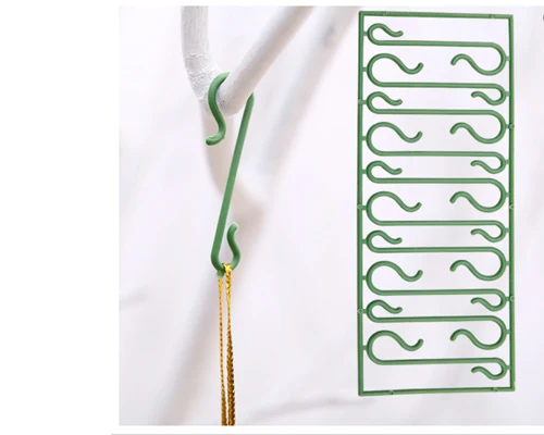 Hooks 10 pcs Вечерние рождественские подвесная плюшевая кукла, подарок для дома, милые детские рождественские украшения Санта-Клауса - Цвет: Hooks 10 pcs