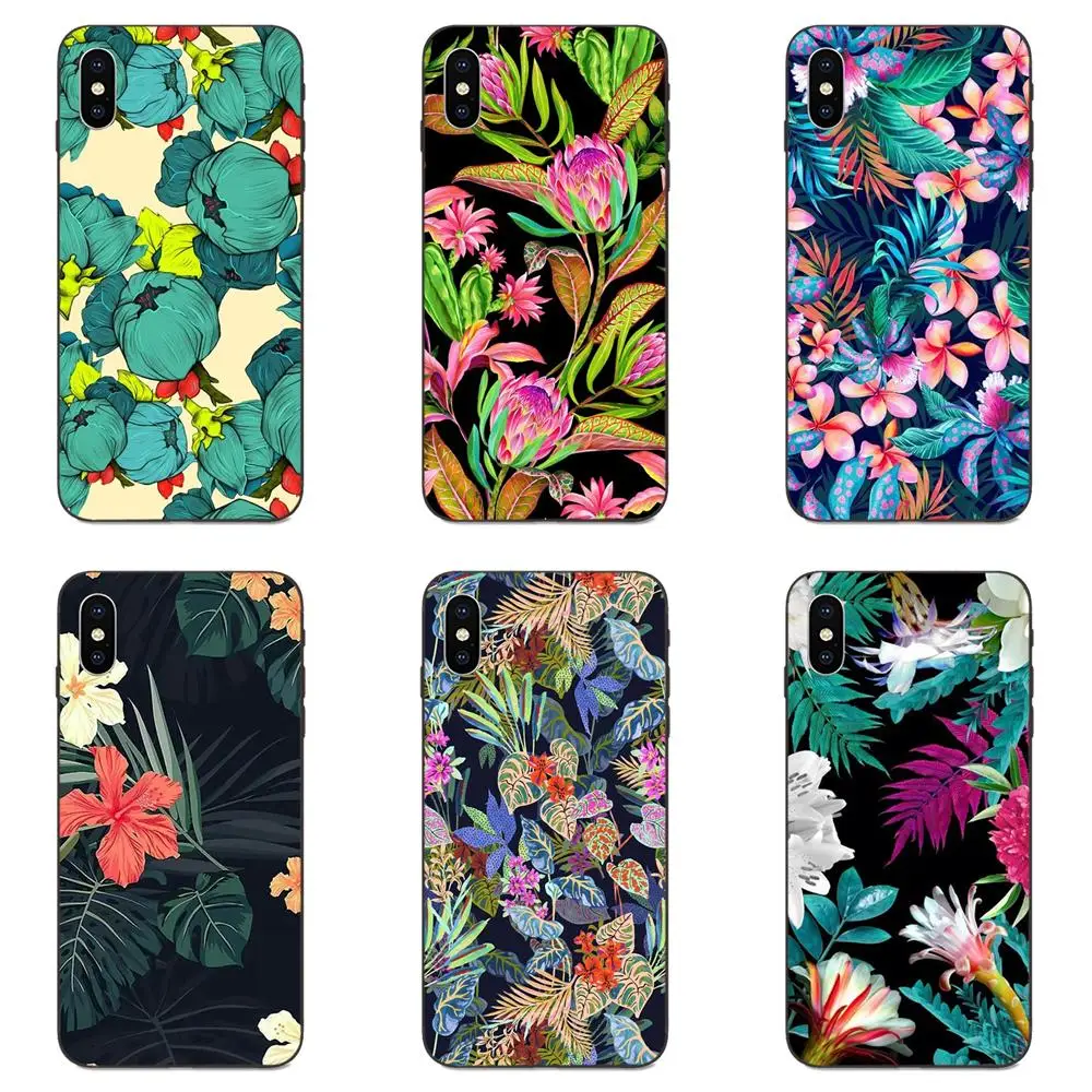 Tropical Plants Tree Flower Bird For Huawei nova 2 2S 3i 4 4e 5i Y3 Y5 II Y6 Y7 Y9 Lite Plus Prime Pro 2017 2018 2019 | Мобильные