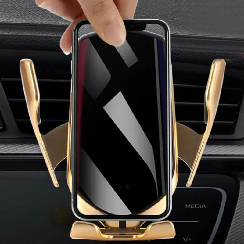 Автомобильный держатель для телефона iPhone XR XS X для samsung Gravity Air Vent автомобильное крепление интеллектуальный сенсорный датчик держатель для мобильного телефона Подставка