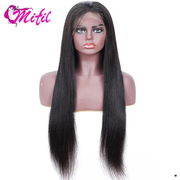 

Glueless Lace Front Human Hair Wigs 360 Transparent Lace Preplucked Lace Wig Baby Hair Chinese Bang Human Hair Wig 150% Mifil