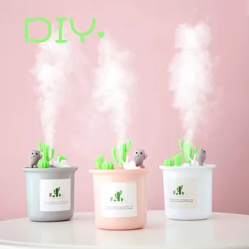 

Creative Humidifier 200ML USB DIY Ultrasonic Mini air Aromatherapy Diffuser with LED Night Light for Home Car air Humidifier