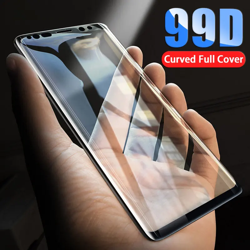 99D изогнутое полное покрытие из закаленного стекла для samsung Galaxy S9 S8 Plus Note 9 8 Защита экрана для samsung S7 S6 Edge стеклянная пленка