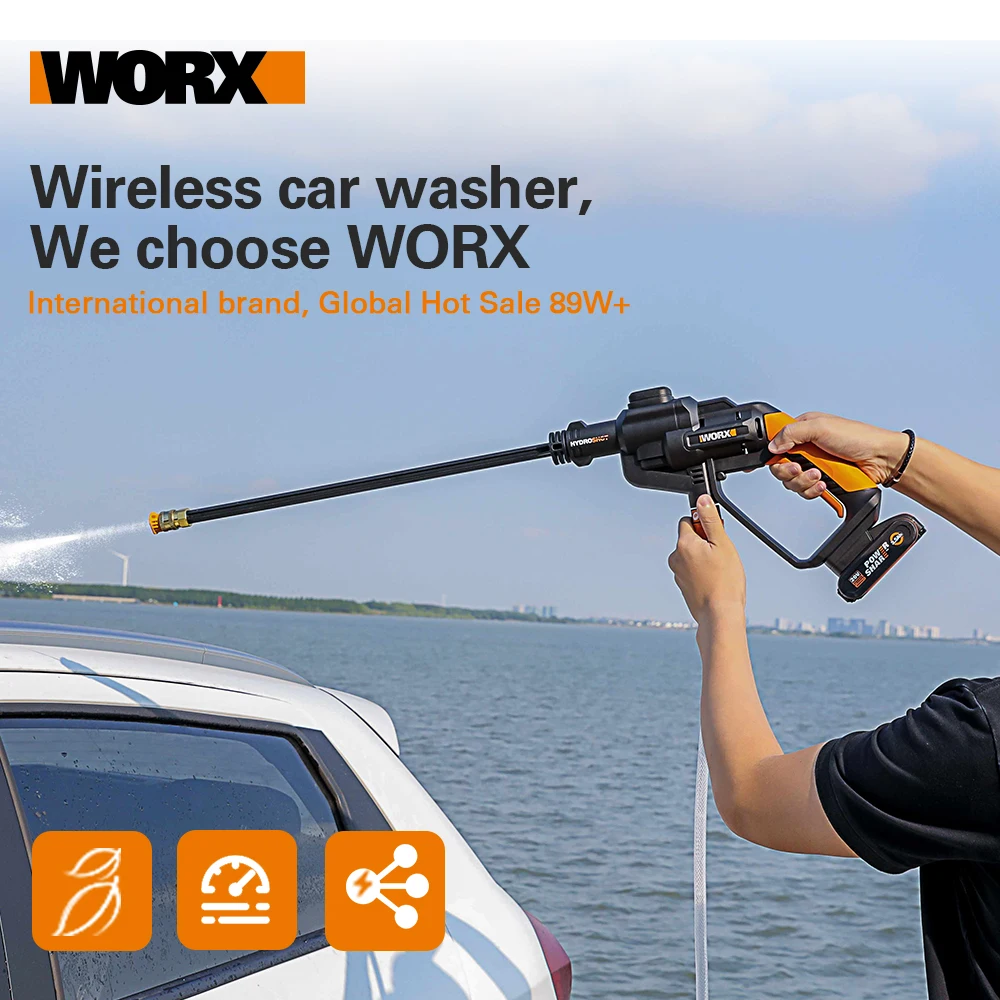 WORX 20V мойка автомобиля высокого давления WG620E.3 Беспроводная портативная моющая