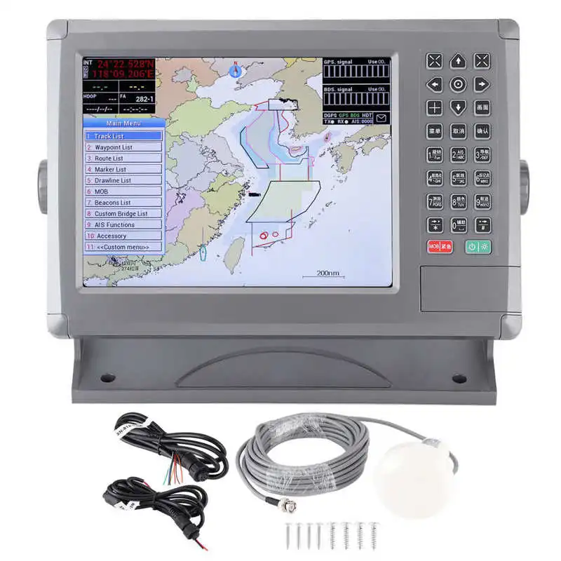 10.4in морской GPS плоттер навигационные ЖК-дисплей Дисплей IPX6 Водонепроницаемый со