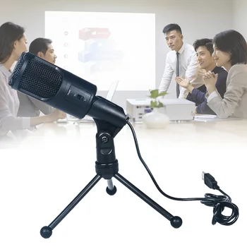 

For Computer Home USB Microphone Plug And Play Easy Install Speech Studio Recording Cardioid Condenser Laptop Multifunctional