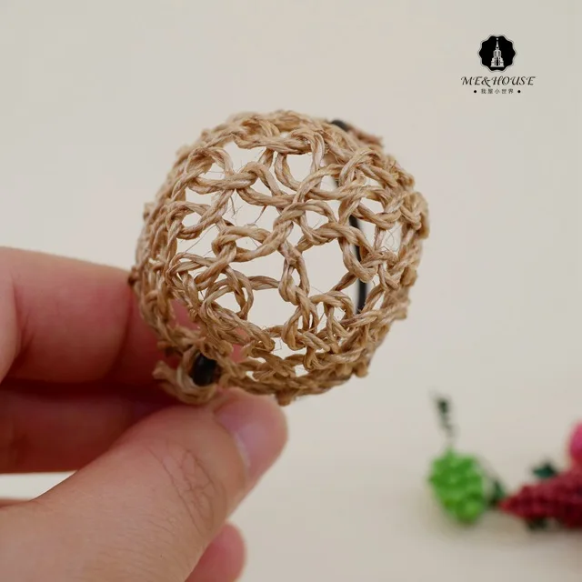 1: 12 кукольный дом ob11кукольный дом мини модель пеньковая веревка корзина