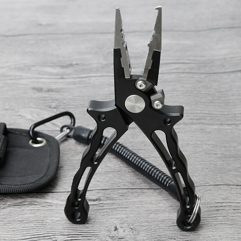 

Boating Fishing Pliers Scissors Line Cutter Braid Cutter Hook Remover With Lanyard Outdoor Ocean Beach Fishing Tackle Tools