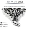 1PCS 1/4" Drive 25mm Hex Socket Wrench Head 4mm-13mm Metric Keys Socket Wrench  for Ratchet Wrench Auto Repair Hand Tool 1