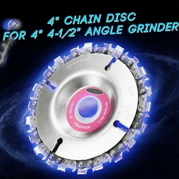 

4 Inch Angle Grinder Disc Tooth Chain Saw For Carving Culpting Wood Plastic Tool