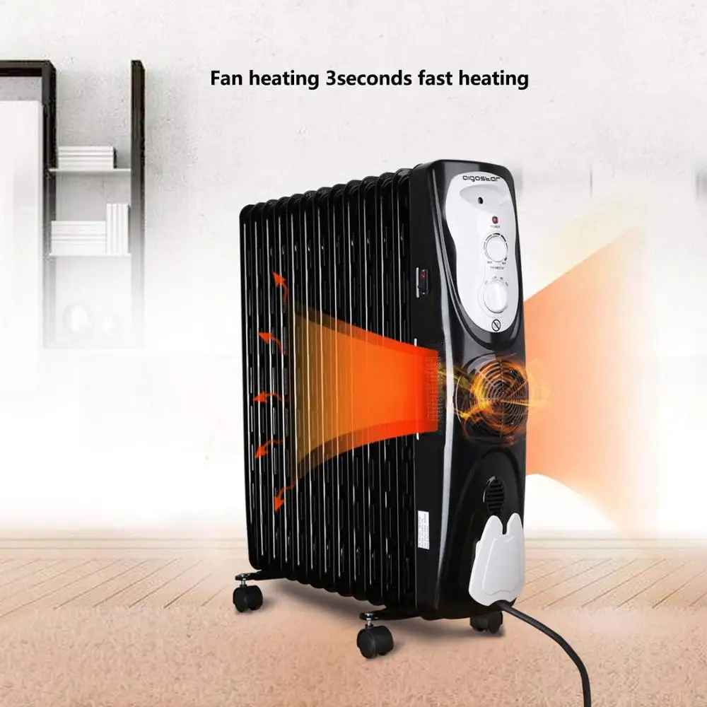 Aigostar Protector 33jhg - Portable Oil-filled Radiator, 13 Fins, 2800w,  Safe Heat With Warm Air System And Thermostat Control. - Electric Heaters -  AliExpress