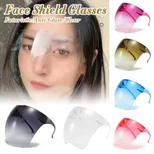 Shield Visor Sunglasses Oversize Clear Plastic Full-Face Dropship Women Lightweight Unisex