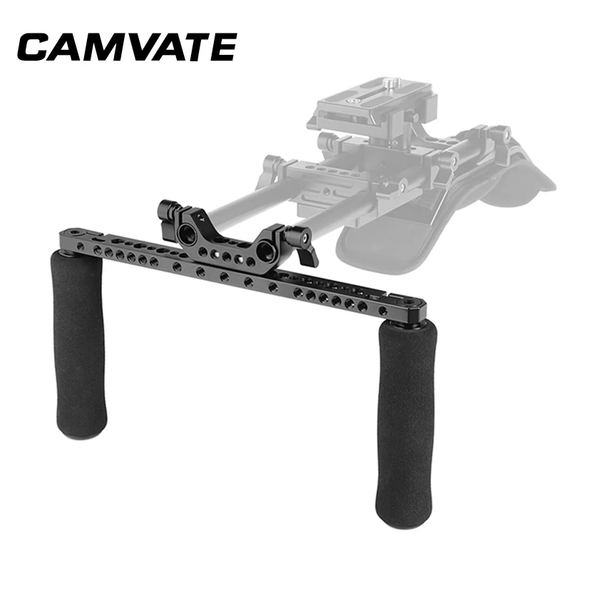 Lidar com Apertos com Queijo Adaptador para Dslr Sistema de Apoio Camvate Universal Esponja Barra 15mm Dupla Haste Braçadeira Câmera Ombro Rig & - Image 2