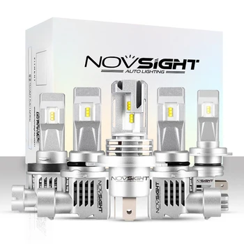 

NOVSIGHT 55W 12000LM Car LED Headlight H4 Hi Lo Beam H7 H1 H3 H11 HB3/9005 HB4/9006 Car LED Light Bulbs 6000K White Headlamp Kit