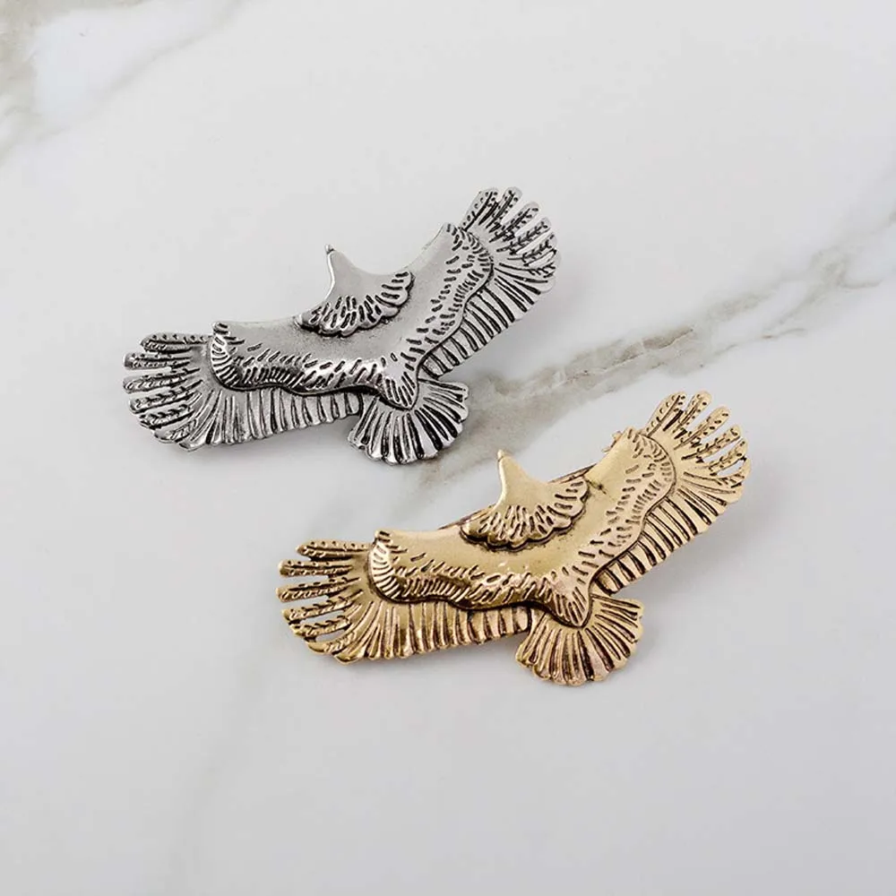 

1Pc Vintage Hair Pin Alloy Raven Eagle Jewelry Korea Fashion Women Girl Hair Clip Geometric Hair Styling Accessories New Arrival
