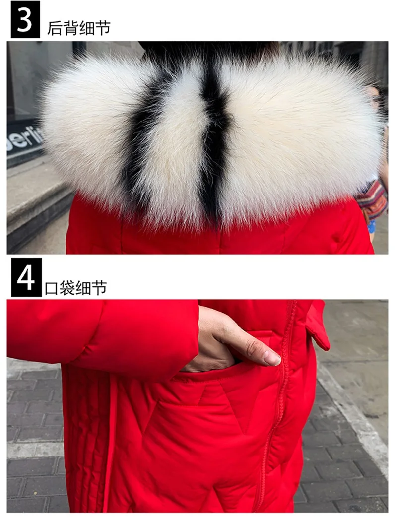 Зимнее длинное женское пуховое пальто, плотное пальто на молнии с капюшоном размера плюс, верхняя одежда, теплая куртка-парка на белом утином пуху