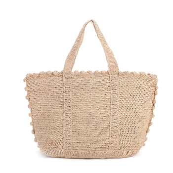 

New Women Hand-Woven Rattan Bag Lady Straw Purse Wicker Crossbody Beach Bag Vintage Retro Rope Knitted Handbag Fresh Summer