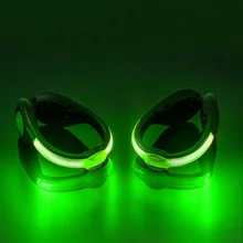 Спортивная безопасность для бега USB led обувь клип светящийся светильник Светоотражающие Нескользящие зажимы SEC88