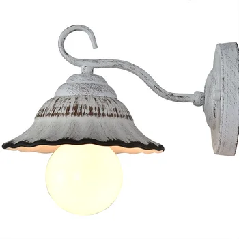 

Modern simple ceramic bedroom bedside balcony retro rural living room study warm romantic LED wall lamp