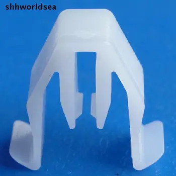 

Shhworldsea Free shipping 100pcs POM White Center Console Panel Retaining Clip For Toyota