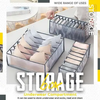 

Underwear Storage Box Compartment Bra Socks Panty Storage Boxes Cabinet Organizers Wardrobe Closet Home Organization Drawer