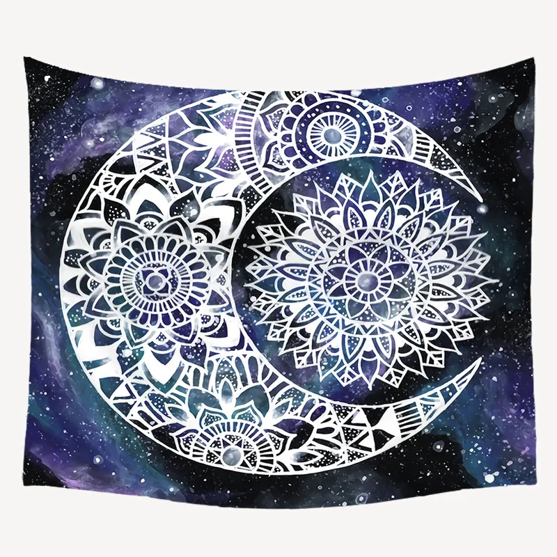 Geometric Psychedelic Tapestry Wall Hanging India Chakra Hippie Tapestries Mandala Art Decor Background Cloth | Дом и сад