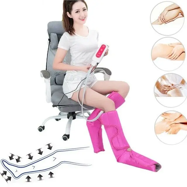 

Leg Massager Air Compression Legs Wrap Foot Calf Pain Relief Muscle Relaxer Tool