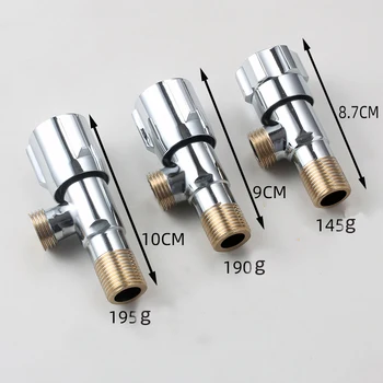 

2 PCS/lot Kitchen, Bathroomn Right Angle Valve for waterTriangle Valve Water incoming stop water valve copper right angel value