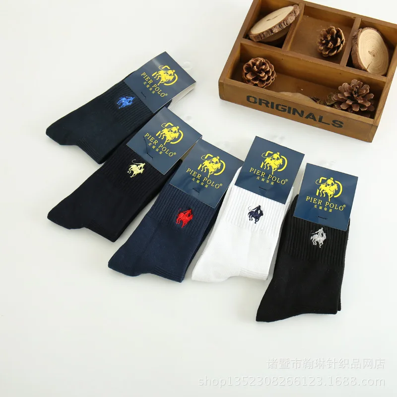 Носки PIER polo 5 пар мужские однотонные Pantufa Calcetines из 100% хлопка Харадзюку счастливые