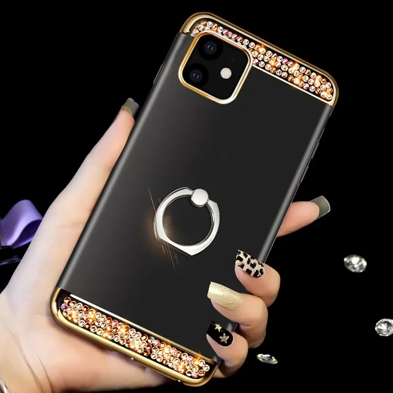 Роскошный чехол для iphone 11 pro max 360 Ультратонкий телефона 7 8 plus 6 6s XR X XS MAX 5 5S SE 3 в