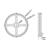 Aluminum Encoder meter wheel Synchronous wheel OVW Length measuring rubber wheel Perimeter 500mm hole 6 8 10 12 15mm ► Photo 3/6