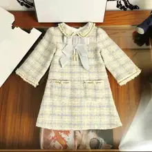 Хорошее качество Детские платья Размеры 100 110 120 130 140 150 см платья для девочек Рождественская одежда для детей