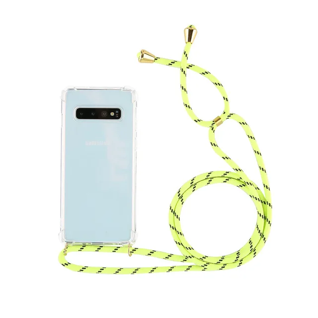 2020 Cord Lanyards Phone Case For Samsung S10E S10 Plus Note 8 9 Soft Cover For Samsung Note 10 Plus Shockproof Shell Cover cute samsung cases Cases For Samsung
