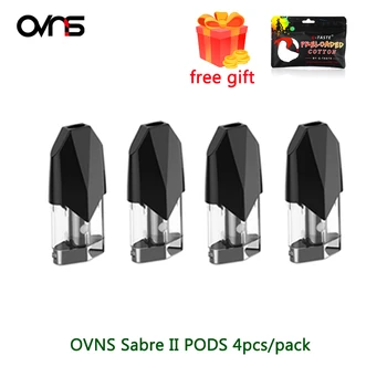 

4pcs/pack OVNS SABER 2 Pod 1.5ml capacity Pod Cartridge for OVNS Saber Starter Pod Kit Electronic Cigarette Mod Vaporizer