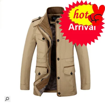 

New Mens 6XL Casual Jacket Stand Collar Autumn Fashion Fat Slim Washed Cotton Long Jacket Coat Men Outwear