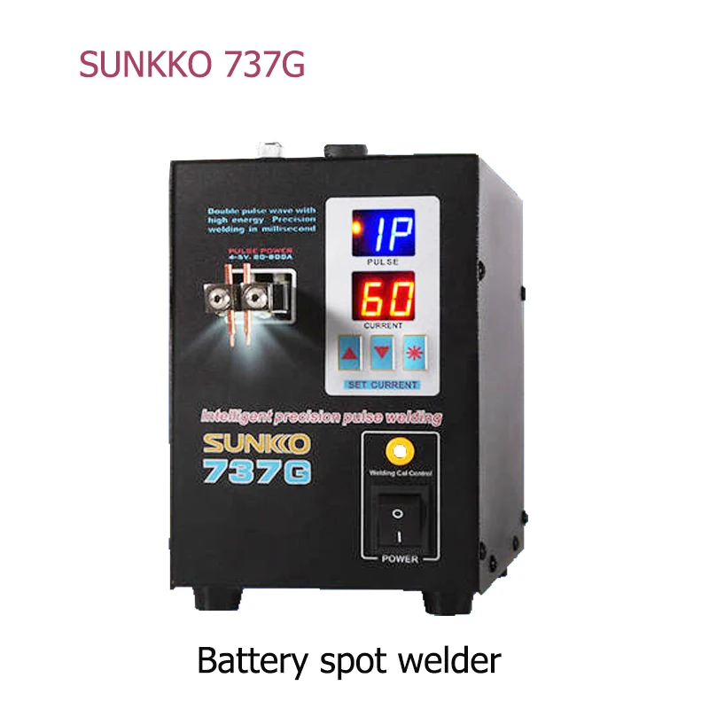 SUNKKO 737G точечный сварочный аппарат 1.5kw светодиодный двойной цифровой дисплей точность импульса точечная сварка фиксированного толчка сварочного соединения для 18650