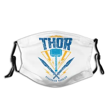 

Thor Ragnarok Asgardian Warrior Superhero Non-Disposable Face Mask with Filter Dust Mask Respirator Mouth Muffle