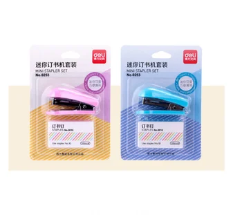 

Color stapler solid office material Mini cute, student small stapler Mini stapler set with 10 staples