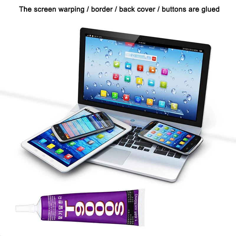 US$ 1.55 - 110 ml T9000 Acrylic Glue For Glass Phone Mobile Screen  Rhinestones Super Glue Gel Powerful Touch Screen Repair Adhesive Sealant -  m.