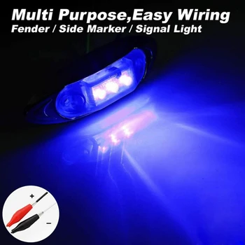 

Truck Side Marker Lights Trailer Clearance Light ABS Housing + PC Lens