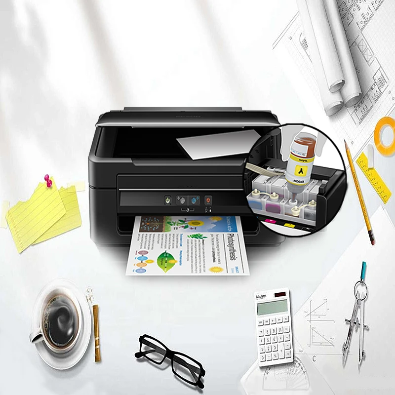 Tinta de tinte 664 para impresora Epson L120, L132, L210, L310, L365, L380,  L382, L486, L550, L800, L805, L1300, L1455, ET 2500, ET 2650|ink refill  kit|refill kituniversal ink refill kit - AliExpress
