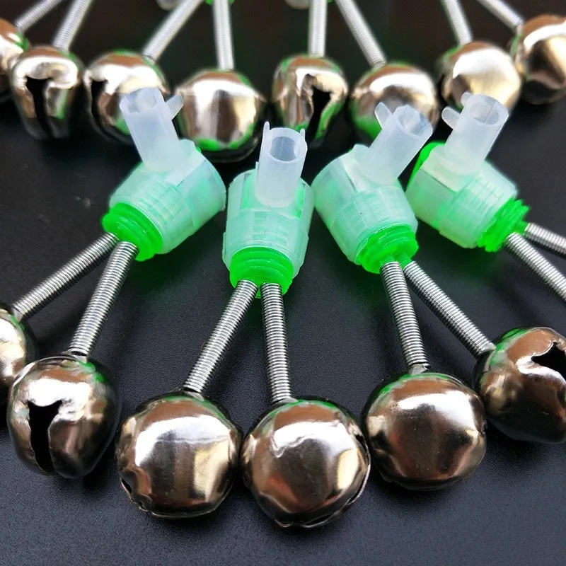 Fishing Bell Bite Alarms Fishing Rod Clamp Tip Clip Bells Ring Carp Fishing Accessories Tackle Fish Alarm