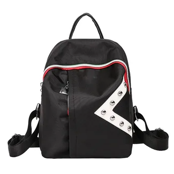 

Book Bag College Shoulder Backpacks Student School Oxford Cloth Backpack рюкзак mochila black Large Capacity daily fashion 2019