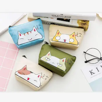 

Cute Girls Coin Purse Zipper Clutch Wallet Key Bag Cartoon Pattern Mini Pouch Pocket Bag Card Holder Mini Wallet Gift