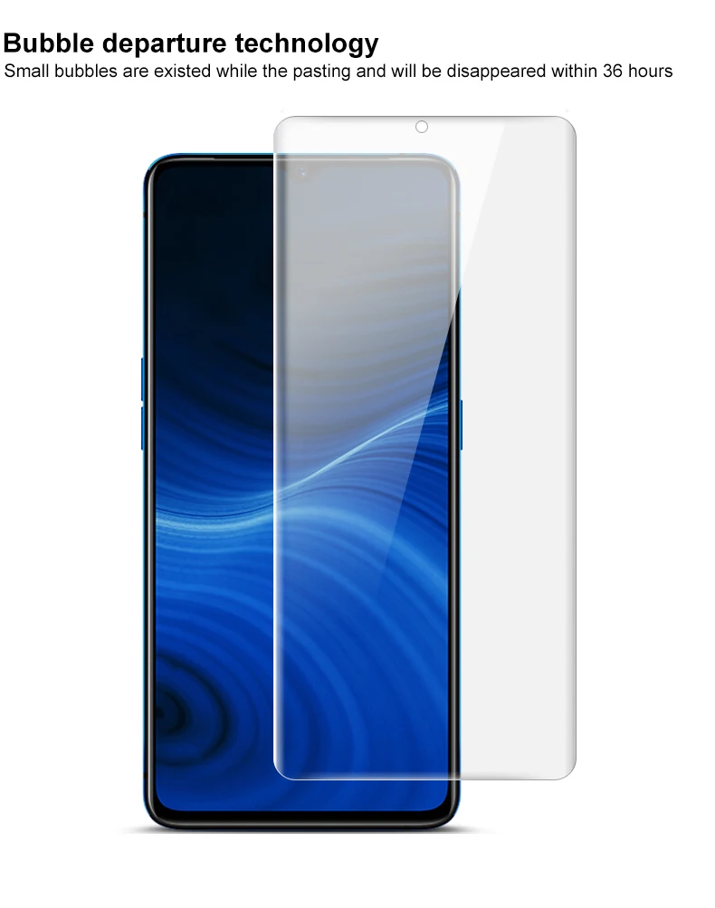 2 шт полное покрытие для OPPO Realme X2 Pro защита экрана и задняя крышка протектор Imak все стоящая Гидрогелевая пленка для телефона