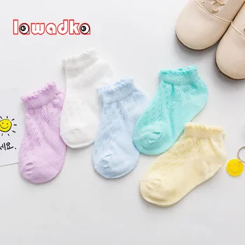 

lawadka 5 pair/pack Socks for Newborns Summer Mesh Socks for Girls Cotton Newborn Baby Boy Socks Infant Baby Cheap Stuff 2020